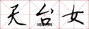天台女怎么写好看