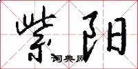 紫阳怎么写好看