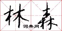 林森怎么写好看