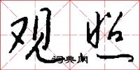 观照怎么写好看