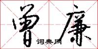 曾廉怎么写好看