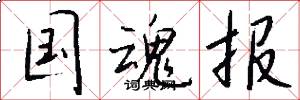 国魂报怎么写好看