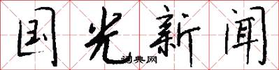 国光新闻怎么写好看
