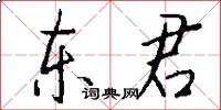 东君怎么写好看