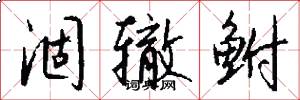 涸辙鲋怎么写好看