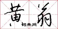 黄翁怎么写好看