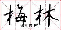 梅林怎么写好看
