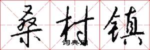 桑村镇怎么写好看