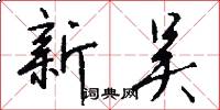 新吴怎么写好看