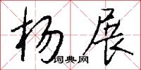 杨展怎么写好看