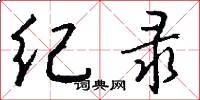 纪录怎么写好看