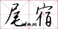 尾宿怎么写好看