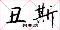 丑斯怎么写好看