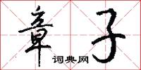 章子怎么写好看