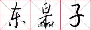 东皋子怎么写好看