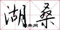 湖桑怎么写好看