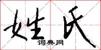 姓氏怎么写好看