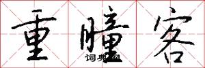 重瞳客怎么写好看