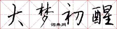 大梦初醒怎么写好看