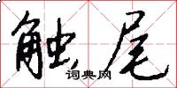 触尾怎么写好看