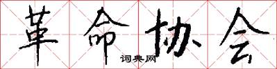 革命协会怎么写好看