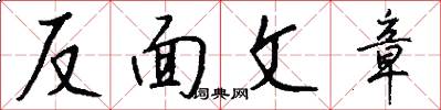 反面文章怎么写好看