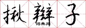 揪辫子怎么写好看