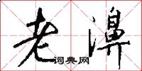 老濞怎么写好看