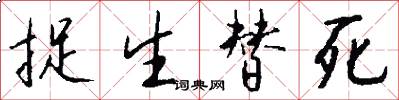捉生替死怎么写好看