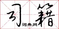 司籍怎么写好看