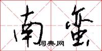 南蛮怎么写好看