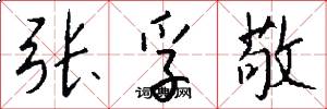 张孚敬怎么写好看