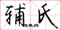 辅氏怎么写好看