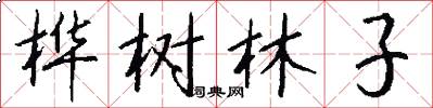 桦树林子怎么写好看