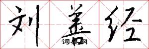 刘善经怎么写好看