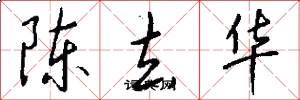 陈去华怎么写好看