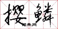撄鳞怎么写好看