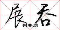 展吞怎么写好看