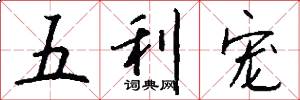 五利宠怎么写好看