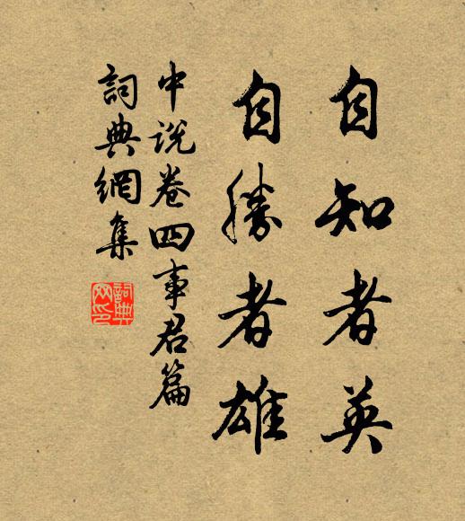王通自知者英，自胜者雄。书法作品欣赏