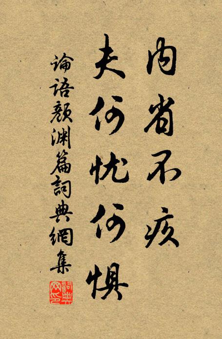 孔子弟子内省不疚,夫何忧何惧!书法作品欣赏