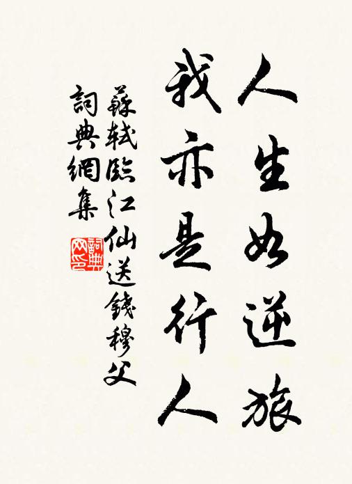苏轼人生如逆旅,我亦是行人。书法作品欣赏
