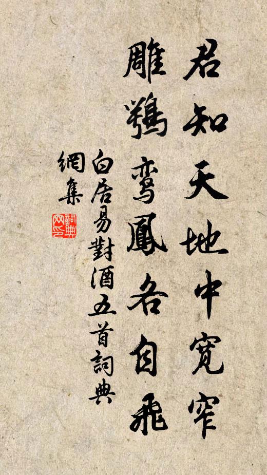 白居易君知天地中宽窄，雕鹗鸾凤各自飞书法作品欣赏