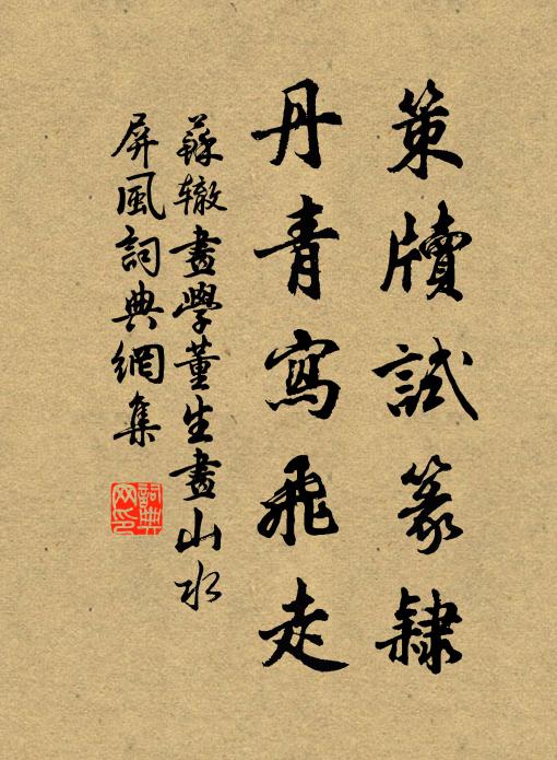 苏辙策牍试篆隶，丹青写飞走书法作品欣赏
