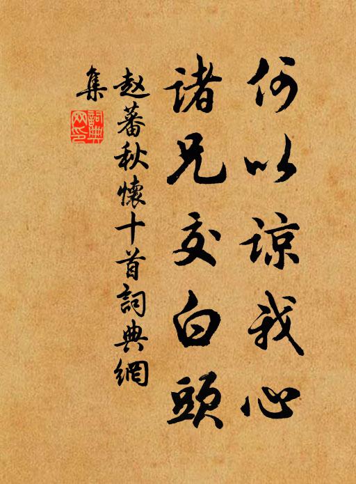 赵蕃何以谅我心，诸兄交白头书法作品欣赏