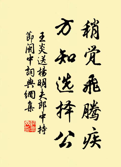王炎稍觉飞腾疾，方知选择公书法作品欣赏