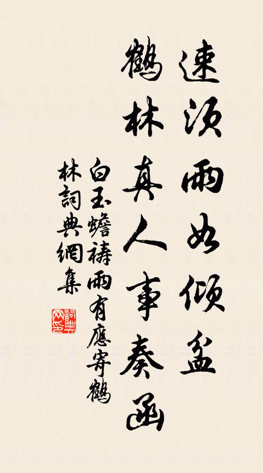 白玉蟾速须雨如倾盆，鹤林真人事奏函书法作品欣赏