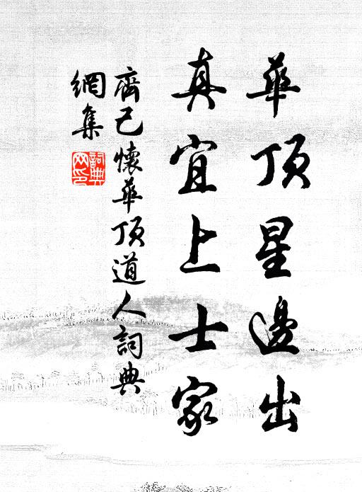 齐己华顶星边出，真宜上士家书法作品欣赏