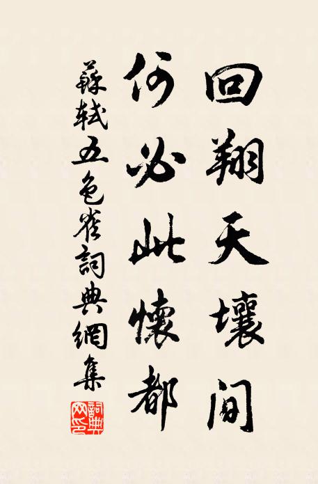 苏轼回翔天壤间，何必此怀都书法作品欣赏