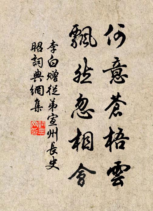 李白何意苍梧云，飘然忽相会书法作品欣赏